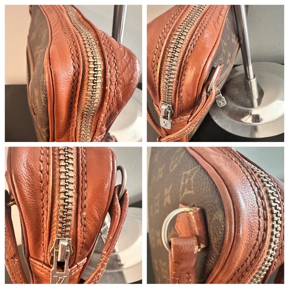 Authentic Louis Vuitton Vintage Monogram Leather Wristlet Pochette Sport Clutch. - Picture 4 of 16